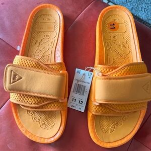 adidas Boost Slide Pharrell Bright Orange size 11